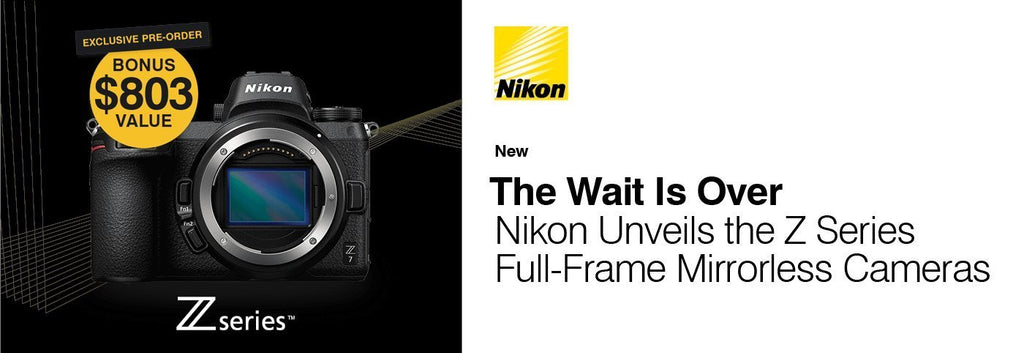 The new Nikon Z mount system, and two full-frame mirrorless cameras: the Nikon Z 7 and Nikon Z 6