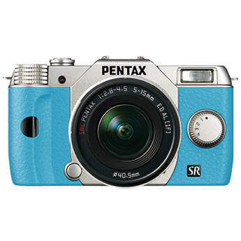 PENTAX Q10 Digital Camera  Silver/Aqua 003