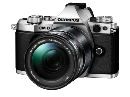 Olympus OM-D E-M5 Mark II w/ 14-150 Lens -Silver Body  Black Lens