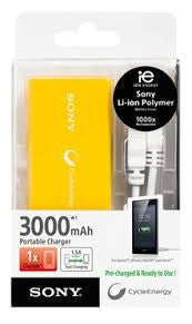 Sony Portable Power Supply 3000MAH Yellow