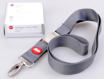 0000000220| Leica Lanyard Grey Polyester (96606)