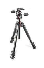  Manfrotto MK190XPRO4-3W Tripod Kit - 190 4 Section Black Aluminium MT190XPRO4 And XPRO-3 3 Way Head