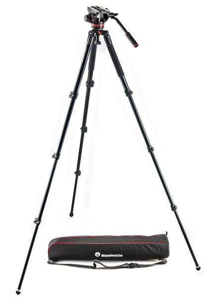 0002108995| Manfrotto MVK502AQ Tripod Kit Video With 502 Head & Carry Case