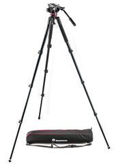  Manfrotto MVK502AQ Tripod Kit Video With 502 Head & Carry Case