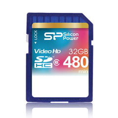 Silicone Power 32GB (Class 6) Full HD Video Card SD Card