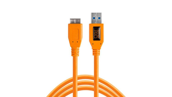 0000027695| Tether Tools Tetherpro USB 3 To Micro-B Cable 4.6m Orange