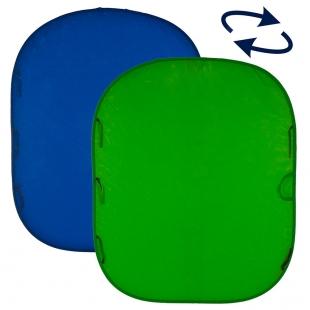 0000049995| Lastolite Chromakey Collapsible Background Blue/Green 1.8X2.1m