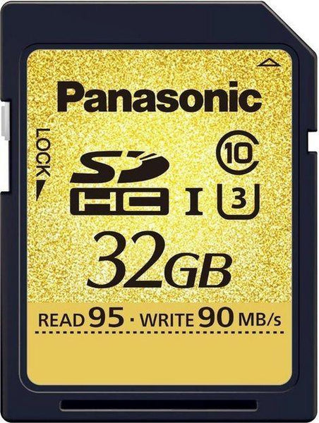 0000003995| Panasonic 32Gb Gold 95MB/s U3 SD Card