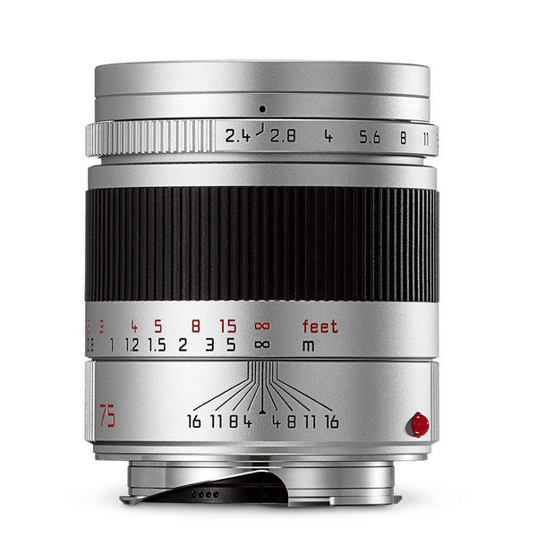 0000227990| Leica Summarit-M 75mm f/2.4 Lens Silver Anodized Finish Lens (11683)