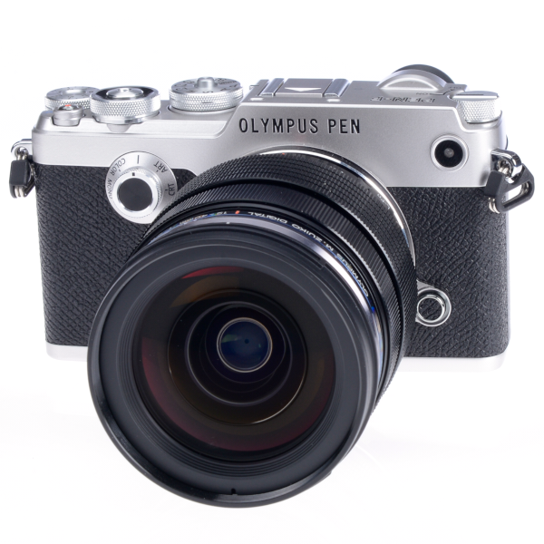 0000223490| Olympus Pen-F Silver Digital Camera Body With 12-40mm Lens