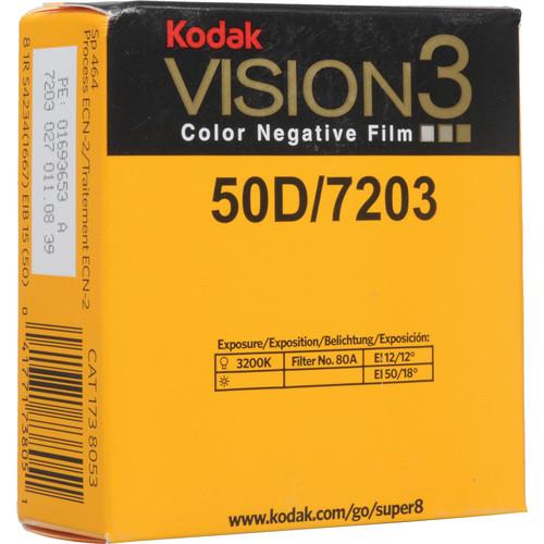 0000005495| Kodak Vision3 50D 7203 Color Super 8 Film