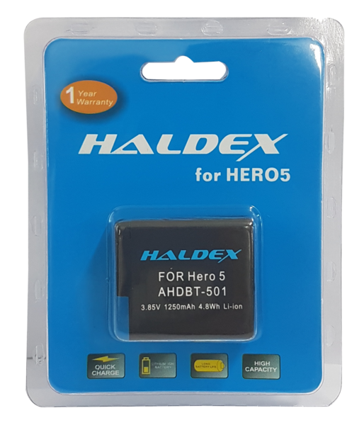 0000002995| Haldex GoPro Hero5 Battery AHDBT-501