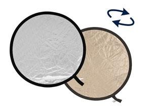 0000003995| Lastolite Reflector 30cm Sunlite / Soft Silver