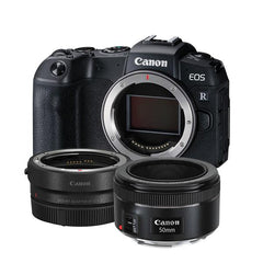  Canon EOS RP with EF 50mm f/1.8 Lens & EF-EOS R Adapter