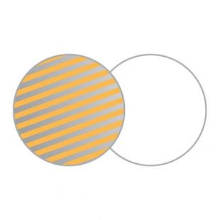 0000023995| Lastolite Reflector 30cm Sunfire / White