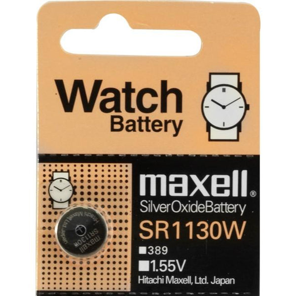 0000000495| Maxell SR1130W/389 1.55v Watch Battery