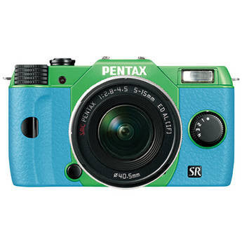 Pentax Q10 Digital Camera Green/Aqua