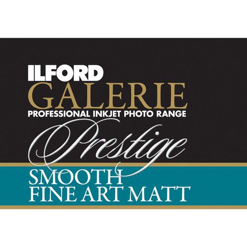 0000009195| Ilford Galerie Smooth Fine Art Matt (190gsm) 13x19" (32.9x48.3cm) A3+ Paper 10 Sheets