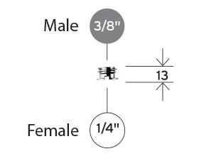 0000000849| Manfrotto Adaptor converts 1/4 to 3/8