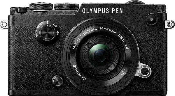 0000017490| Olympus Pen-F Black Digital Camera Body & 14-42mm Black Lens