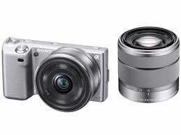 Sony NEX-5 Digital Camera Silver Twin Lens Kit 16 & 18-55mm       NEX5DS