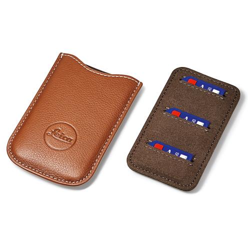 0000000600| Leica SD and Credit Card Holder Leather Cognac (18539)