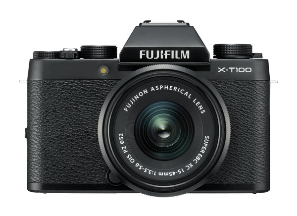 0000007990| Fujifilm  X-T100 Digital Camera Black & 15-45mm Black Lens