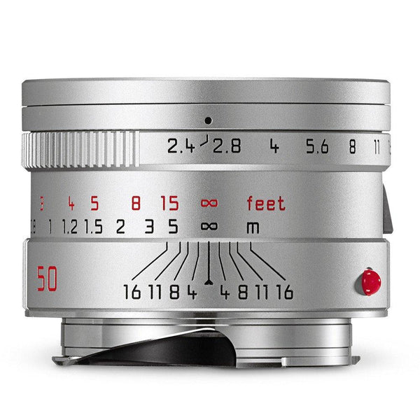 0000223990| Leica Summarit-M 50mm f/2.4 Lens Silver Anodized Finish Lens (11681)