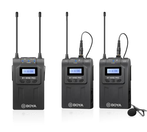 0000023690| BOYA BY-WM8 Pro-K2 UHF D-Channel Wireless Microphone