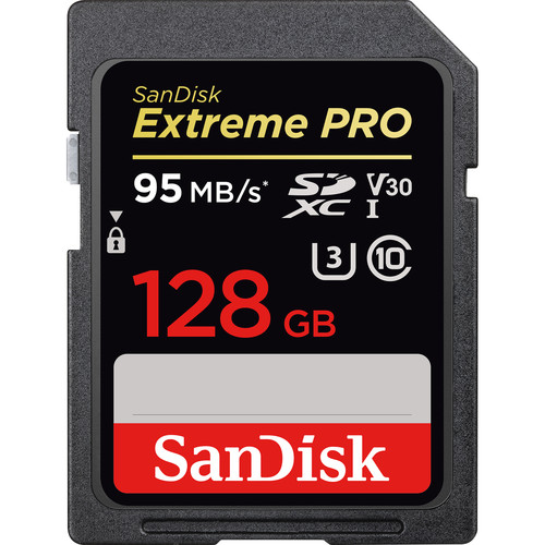 0000009495| Sandisk Extremepro SDXC 128GB 95MB/s Card