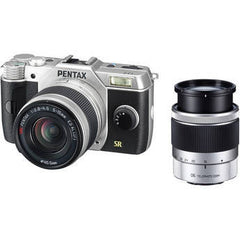 PENTAX Q7 with 5-15mm and 15-45mm Lens Silver