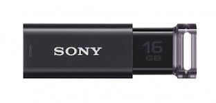 Sony USM16GUB 16GB MICRO VAULT CLICK Black USB 3.0