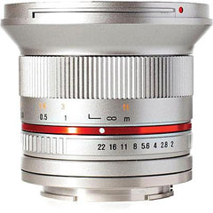  Samyang 12mm F2.0 MFT Silver Lens