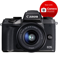  Canon EOS M5 Mirrorless Digital Camera With EFM 15-45ST Lens