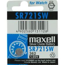 0000000495| Maxell SR721sw/362 1.55w Watch Battery AG2O