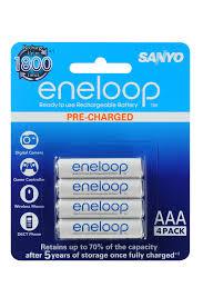 0000002999| Panasonic AAA Eneloop Batteries 4 Pack