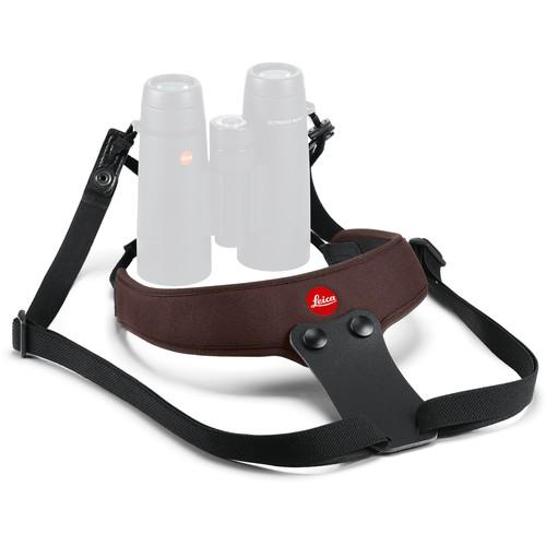 0000009995| Leica  Neoprene Binocular Strap Sport - Chocolate Brown (42057)