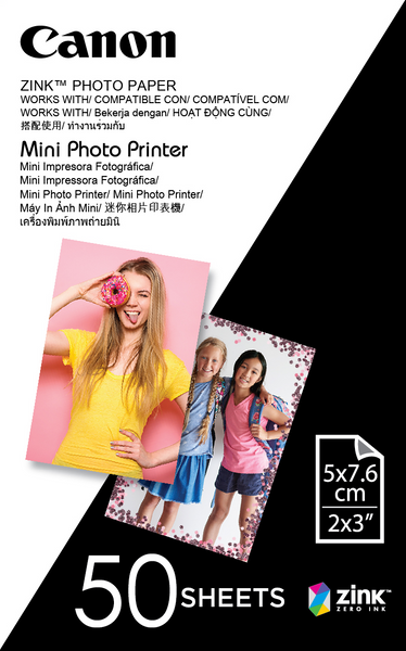 0000003295| Canon Mini Printer Paper 50 Sheet ZINK