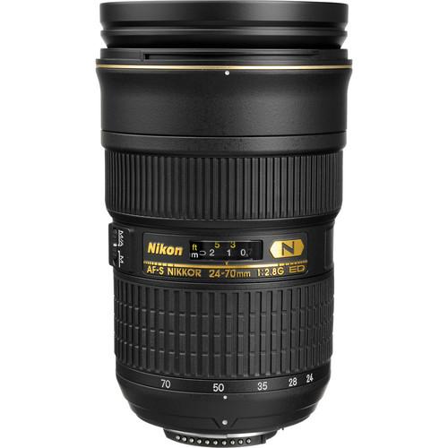 0000026490| Nikon Nikkor AF-S 24-70mm f2.8 G Wide Angle Zoom Lens