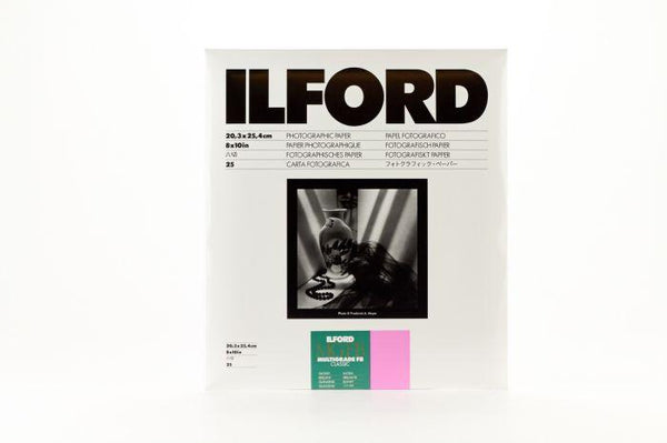 0000006995| Ilford Multigrade IV Fibre Classic 8X10" Glossy 25 Sheets