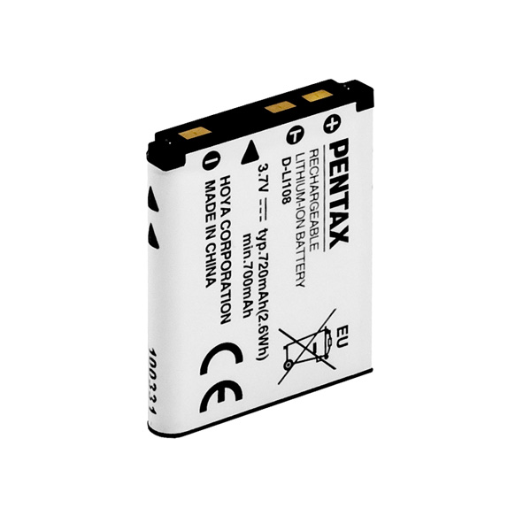 0000008495| Pentax D-LI108 Lithium-Ion Battery