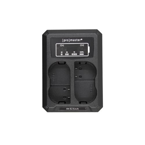 0000003995| ProMaster Dually Charger USB Nikon  EN-EL15, EN-EL15A, EN-EL15B - 4546