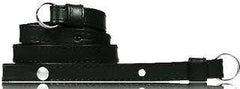  Leica Carrying Strap - Ostrich Look Embossed Leather - Black (14466)