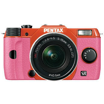 Pentax Q10 Digital Camera Orange/Pink