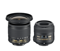  Nikon Nikkor Landscape Kit AF-P DX 10-20 Lens & Nikon Nikkor AF-S DX Micro 40mm Lens