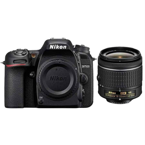 0000016990| Nikon D7500 Camera with Nikon  AF-P 18-55mm f3.5-5.6 VR Lens