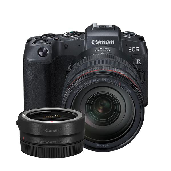 0000032990| Canon EOS RP with RF 24-105mm f/4L IS USM Lens & EF-EOS R Adapter