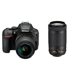  Nikon D5600 DSLR with Nikon AF-P DX 18-55 VR & AF-P DX 70-300mm VR Lenses