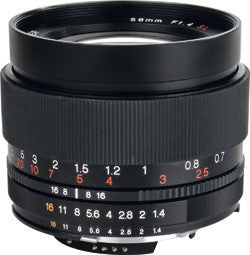 Voigtlander Lens 58mm f1.4 SL-II Asph. Nikon AI-s mount Black