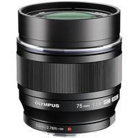  Olympus 75mm F1.8 Portrait Black Lens